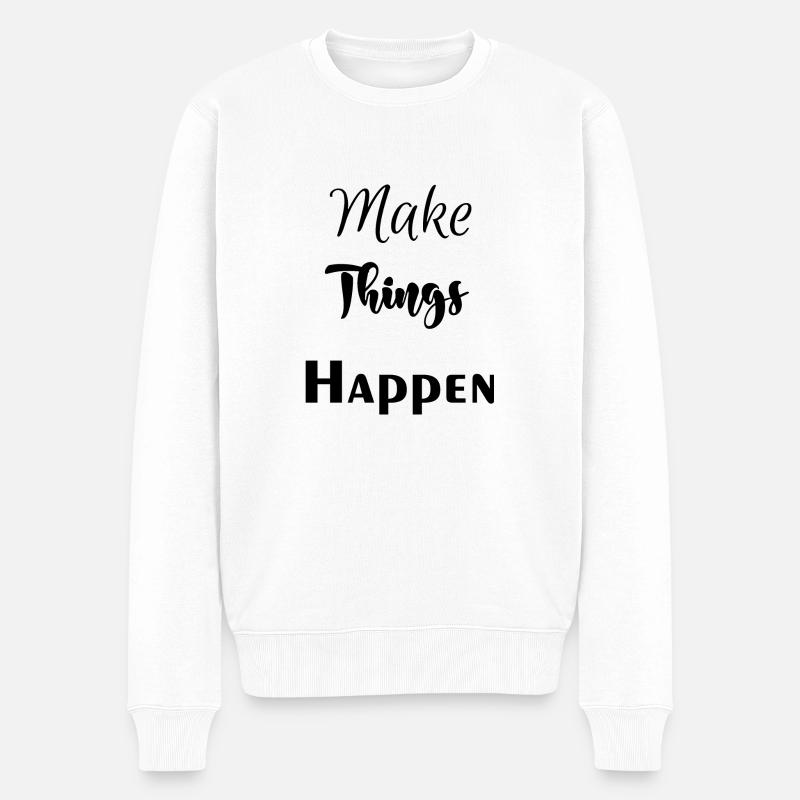 Faites bouger les choses - Pull Premium bio Homme - blanc