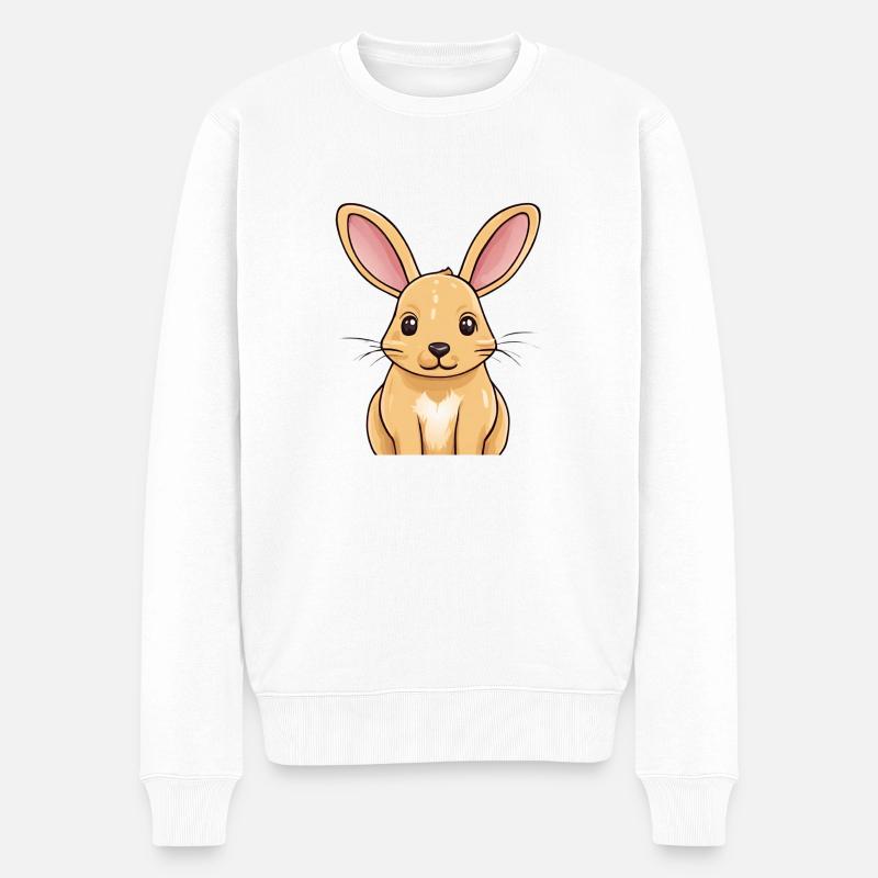 Lapin mignon - Pull Premium bio Homme - blanc