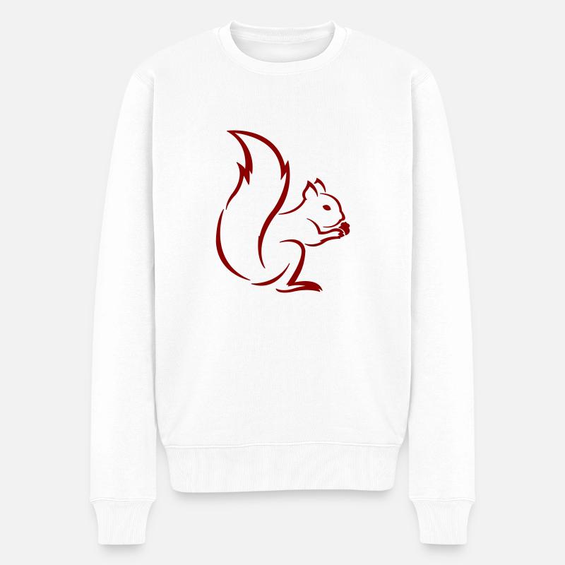 Écureuil - Pull Premium bio Homme - blanc
