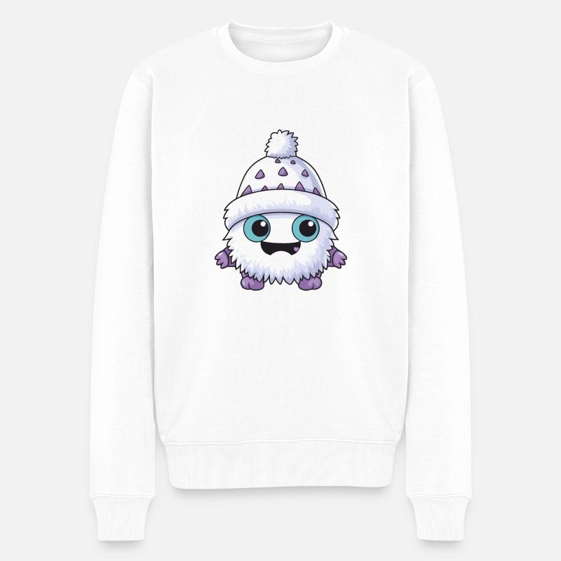 Monstre d’hiver - Pull Premium bio Homme - blanc