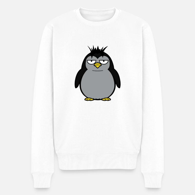 Pingwin xxl - Pull Premium bio Homme - blanc