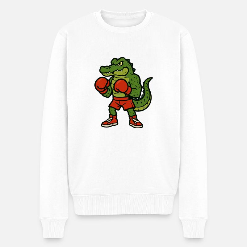 Crocodile Boxer - Pull Premium bio Homme - blanc