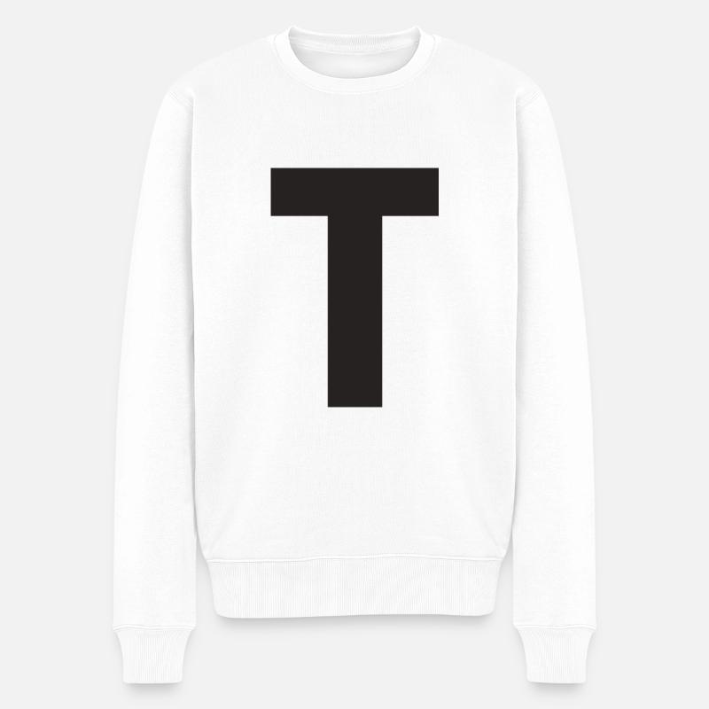 T - Männer Premium Bio Pullover - Weiß