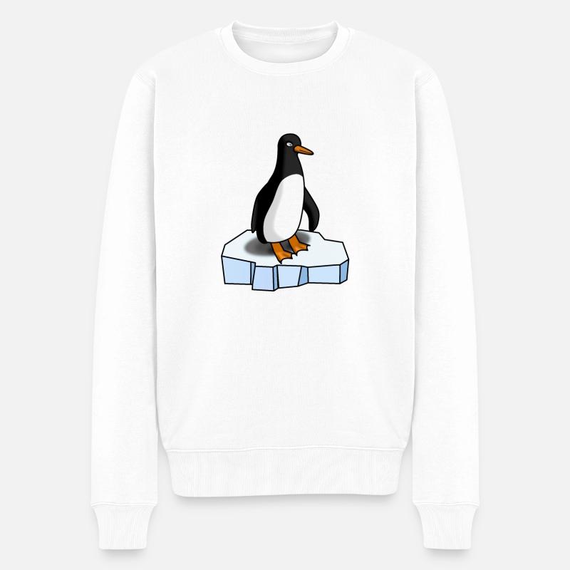 Pingouin mignon - Pull Premium bio Homme - blanc