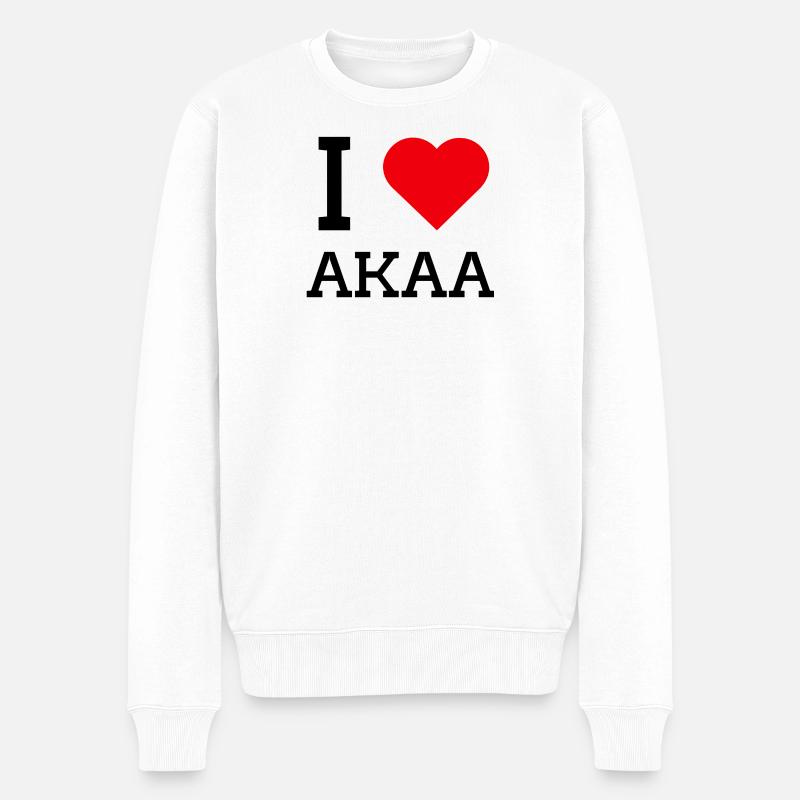 J’adore Akaa - Pull Premium bio Homme - blanc