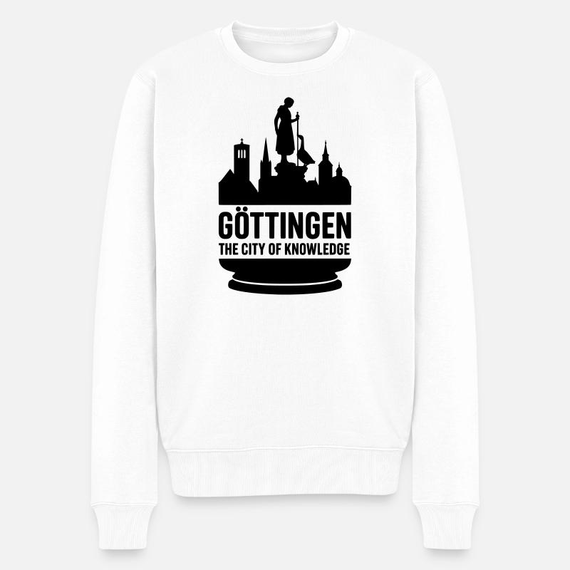 Göttingen Cité du savoir - Pull Premium bio Homme - blanc