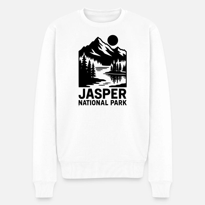 Parc national Jasper - Pull Premium bio Homme - blanc