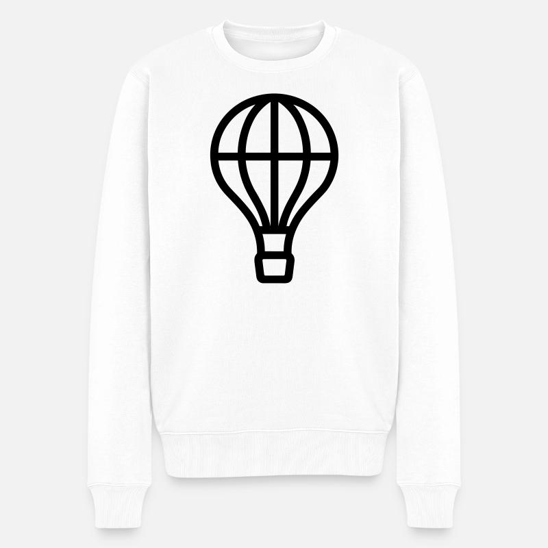 Luftballon - Männer Premium Bio Pullover - Weiß