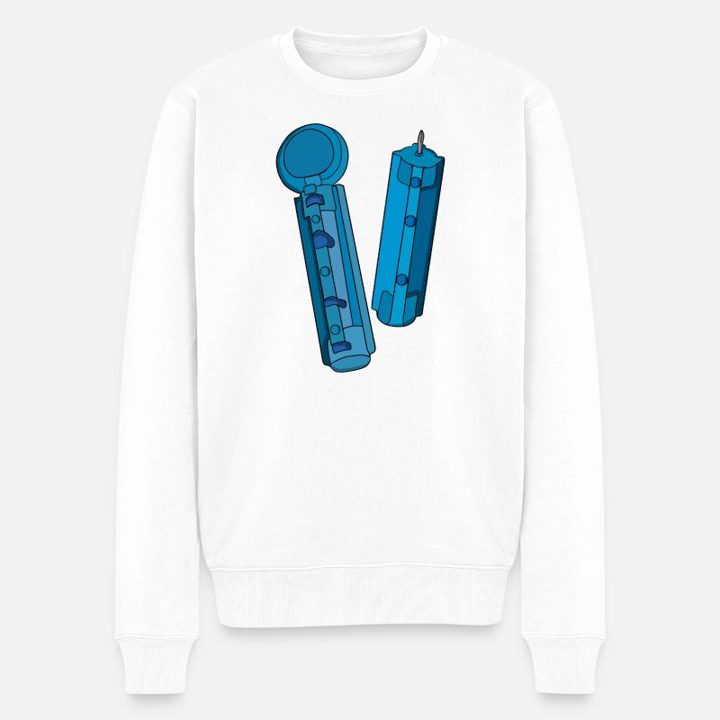 Lancets pour le test de glucose - Pull Premium bio Homme - blanc