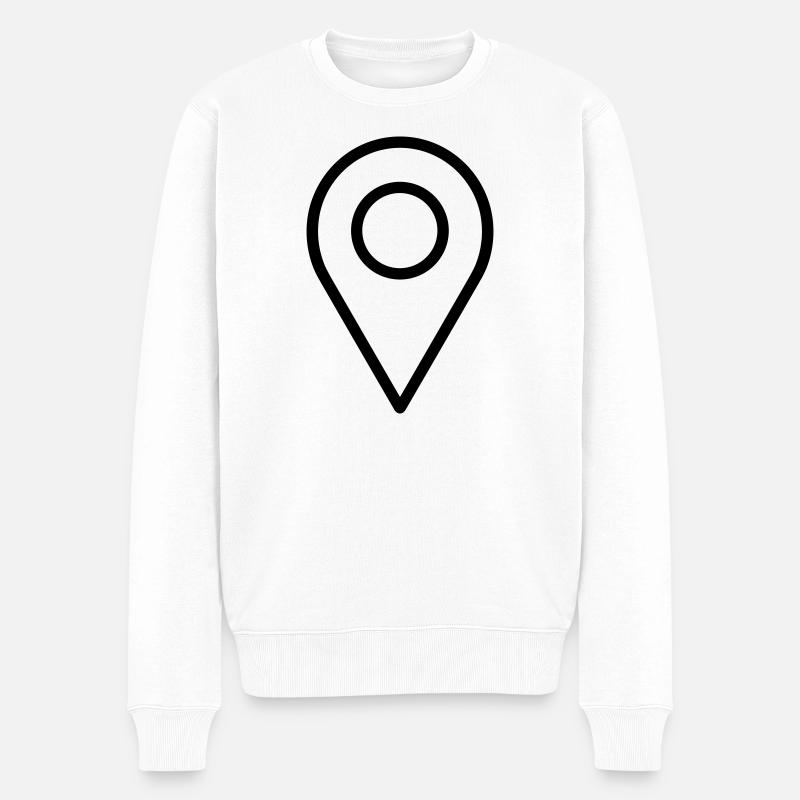 localization - Men's Premium Organic Jumper - white