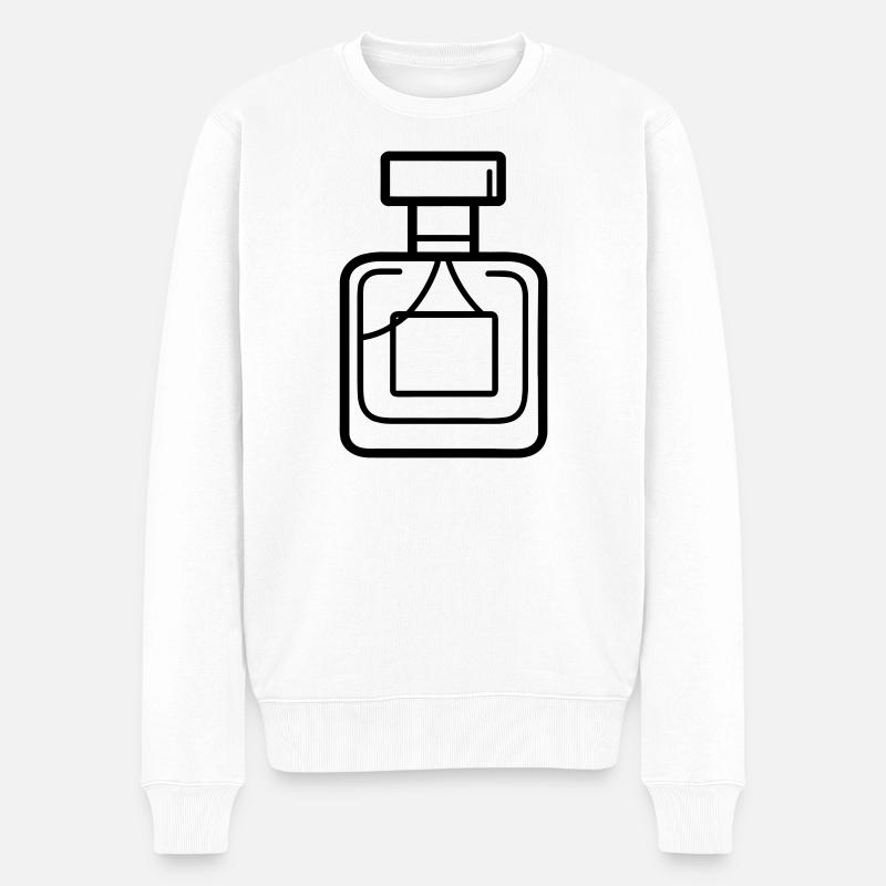 Parfümflasche - Männer Premium Bio Pullover - Weiß
