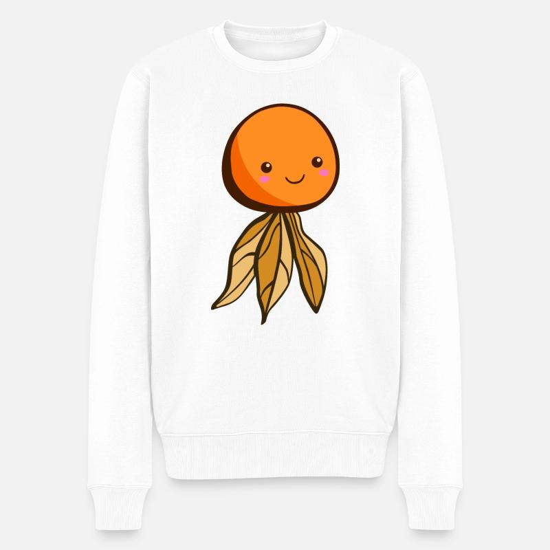 PrincessPhysalis - Männer Premium Bio Pullover - Weiß