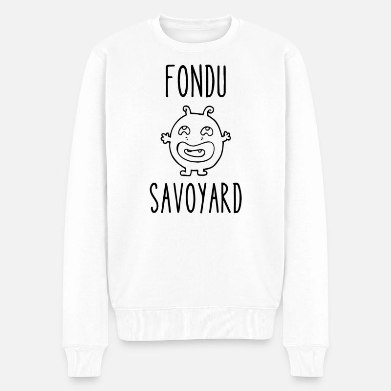 fondu savoyard - Pull Premium bio Homme - blanc