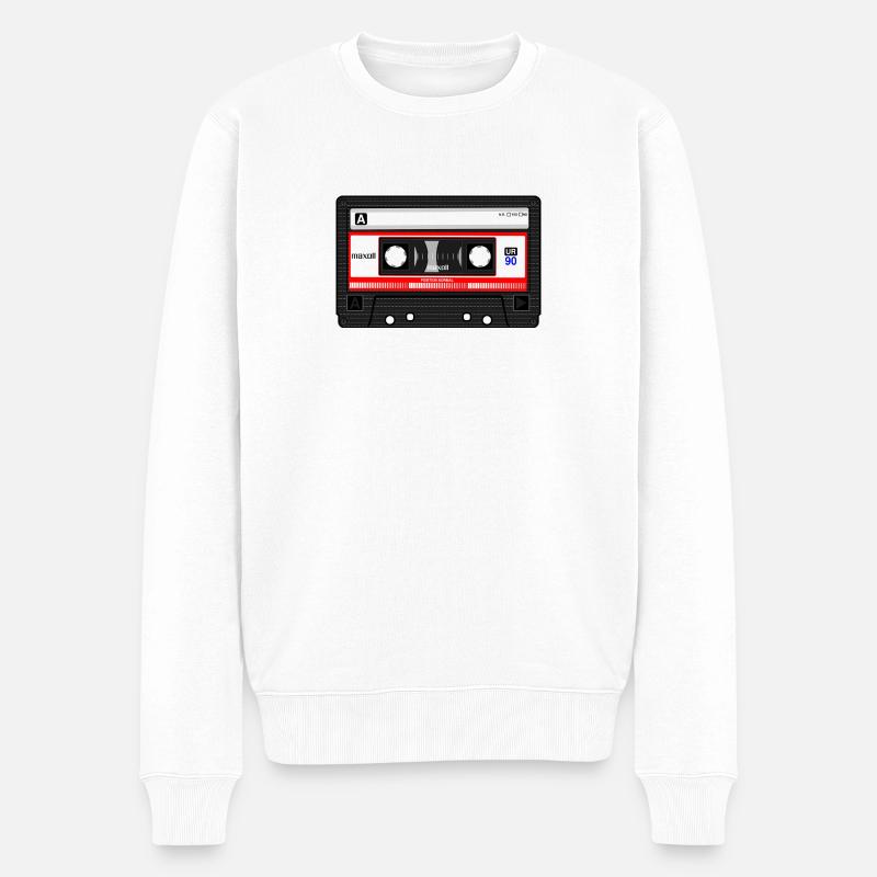 cassette compacte - Pull Premium bio Homme - blanc