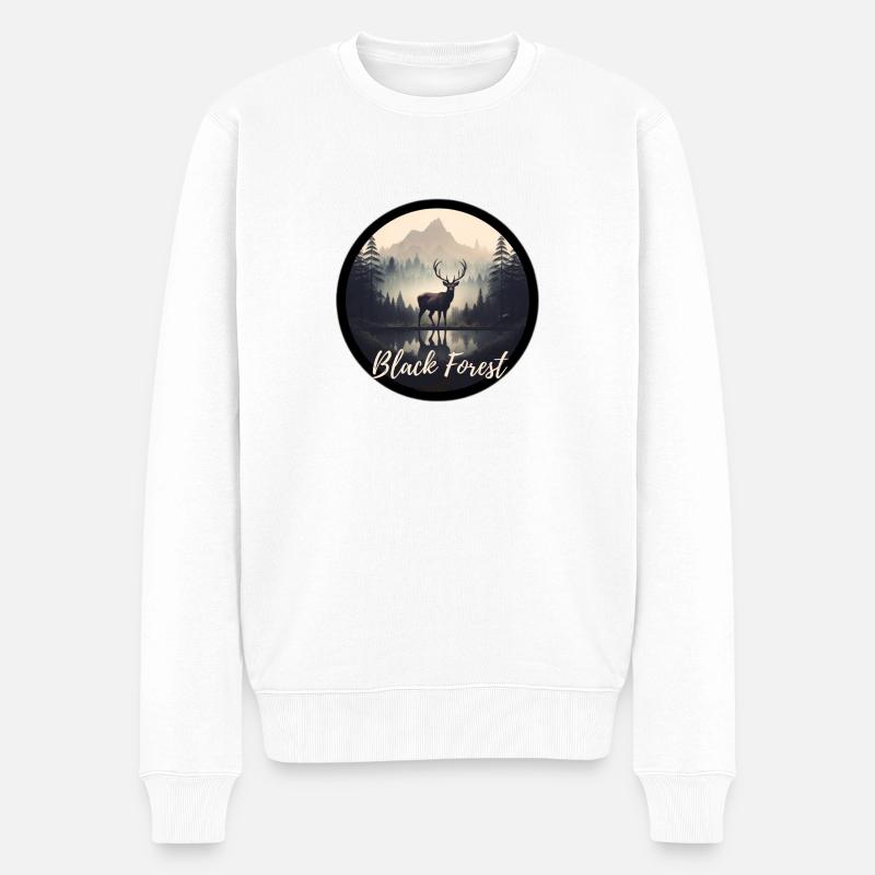 BlackForest - Männer Premium Bio Pullover - Weiß