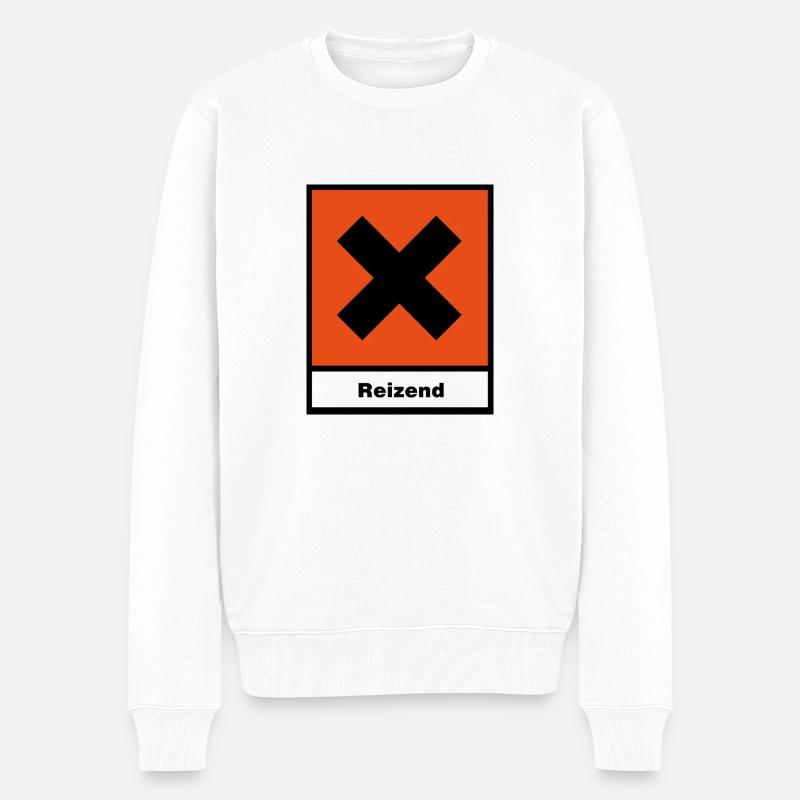 Reizend - Männer Premium Bio Pullover - Weiß