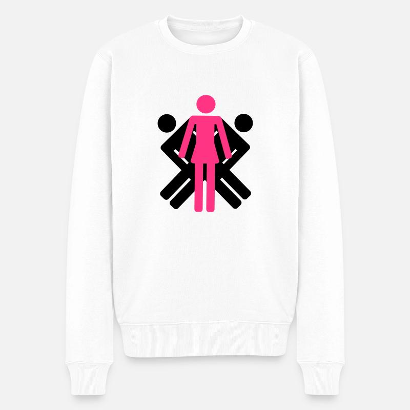 Intersection 2 +1 - Pull Premium bio Homme - blanc