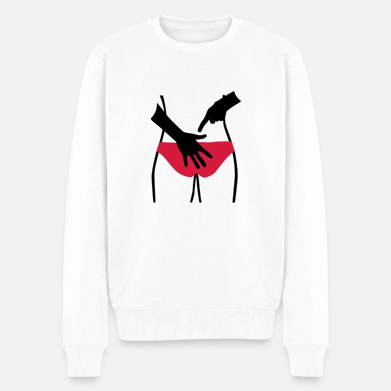 Beach volley - Pull Premium bio Homme - blanc