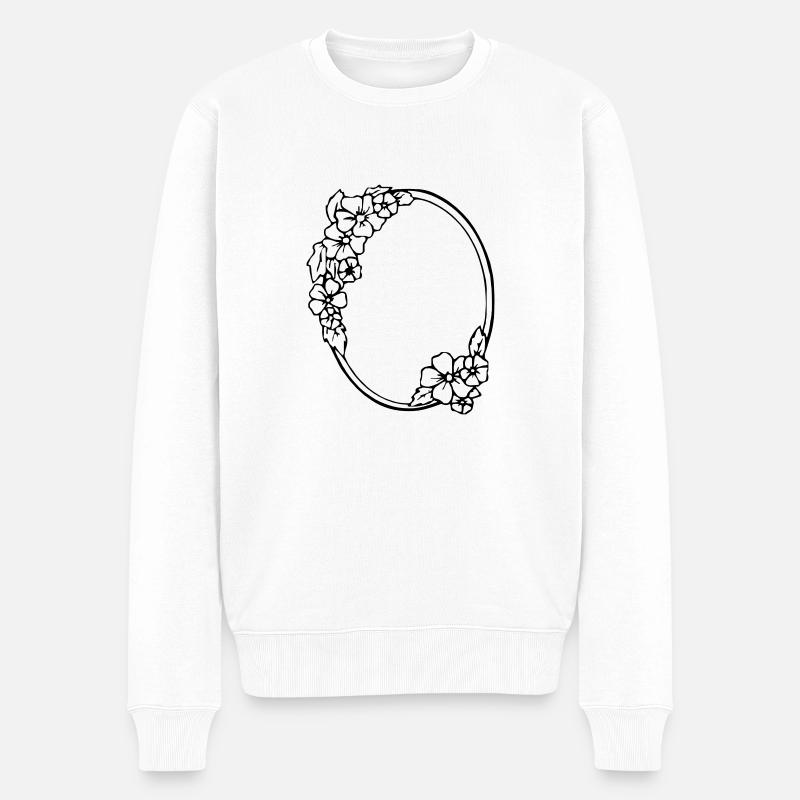 Miroir décoré - Pull Premium bio Homme - blanc