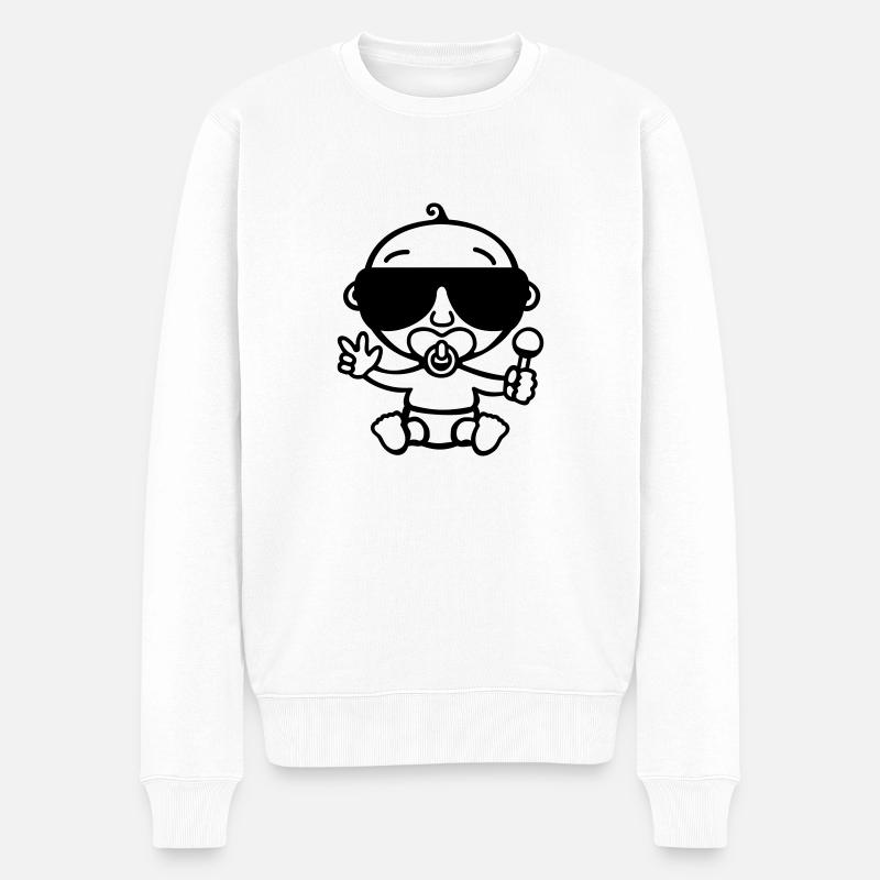Baby Cool - Pull Premium bio Homme - blanc