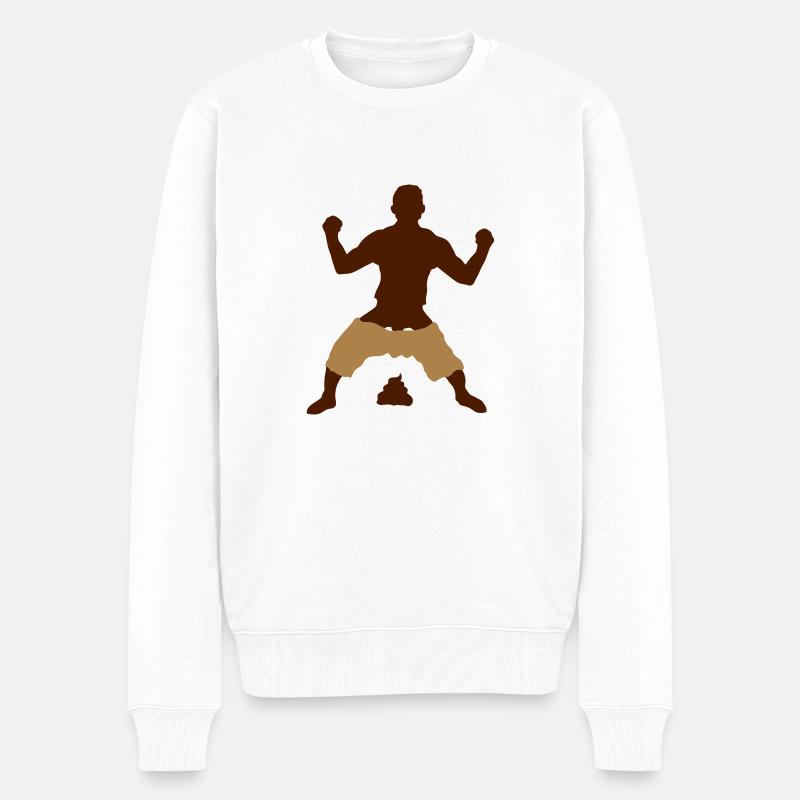 Großer Haufen Gewinner - Männer Premium Bio Pullover - Weiß