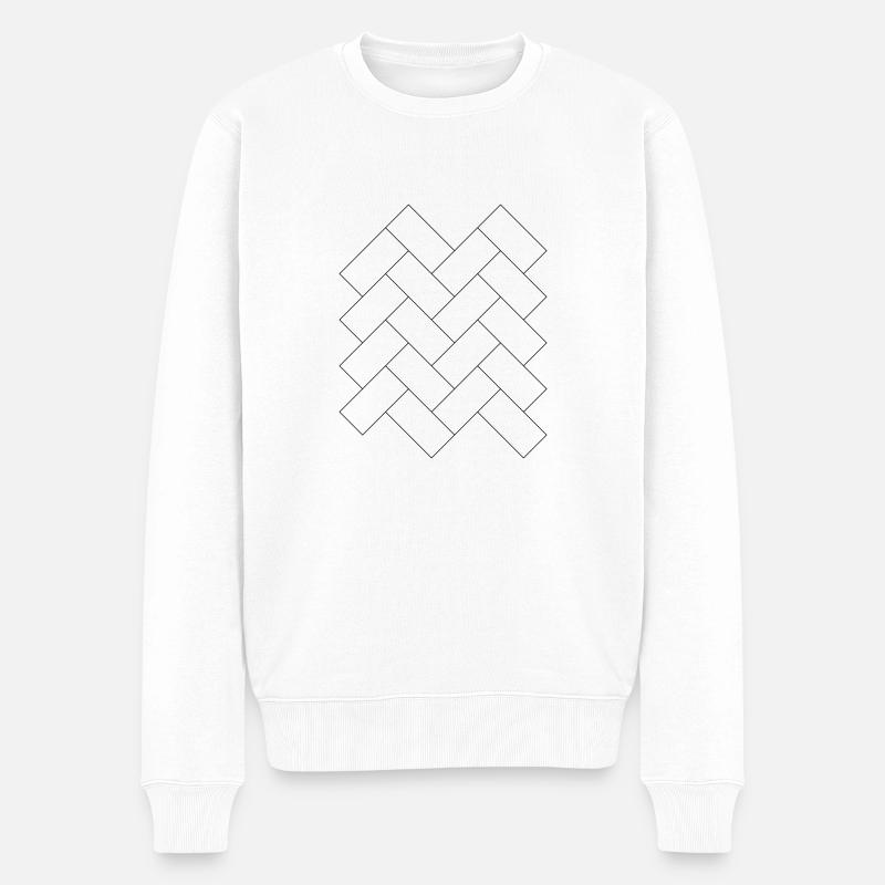 Brique Brique - Pull Premium bio Homme - blanc