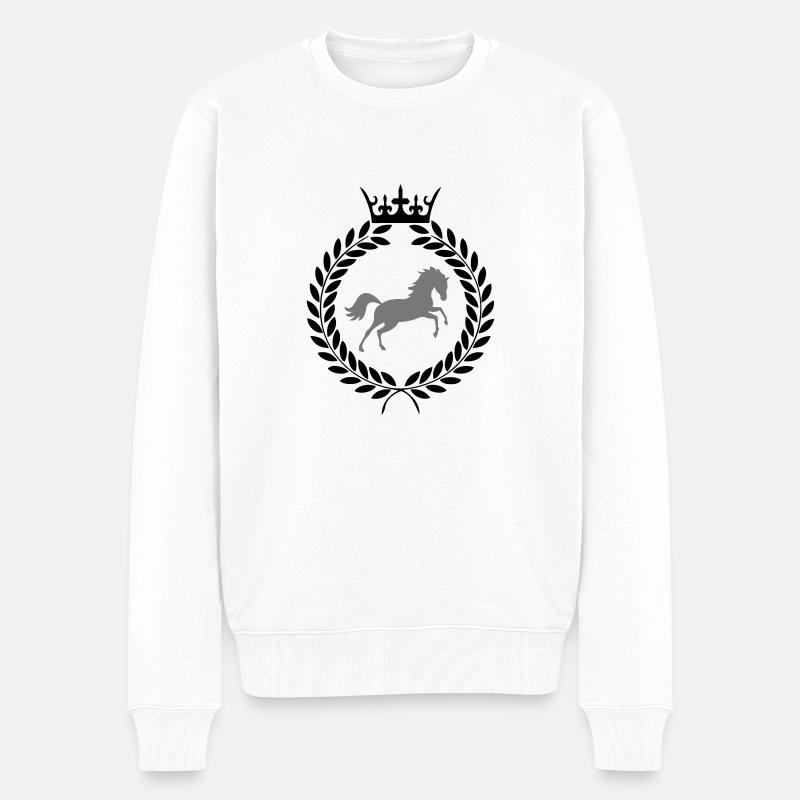armer le cheval - Pull Premium bio Homme - blanc