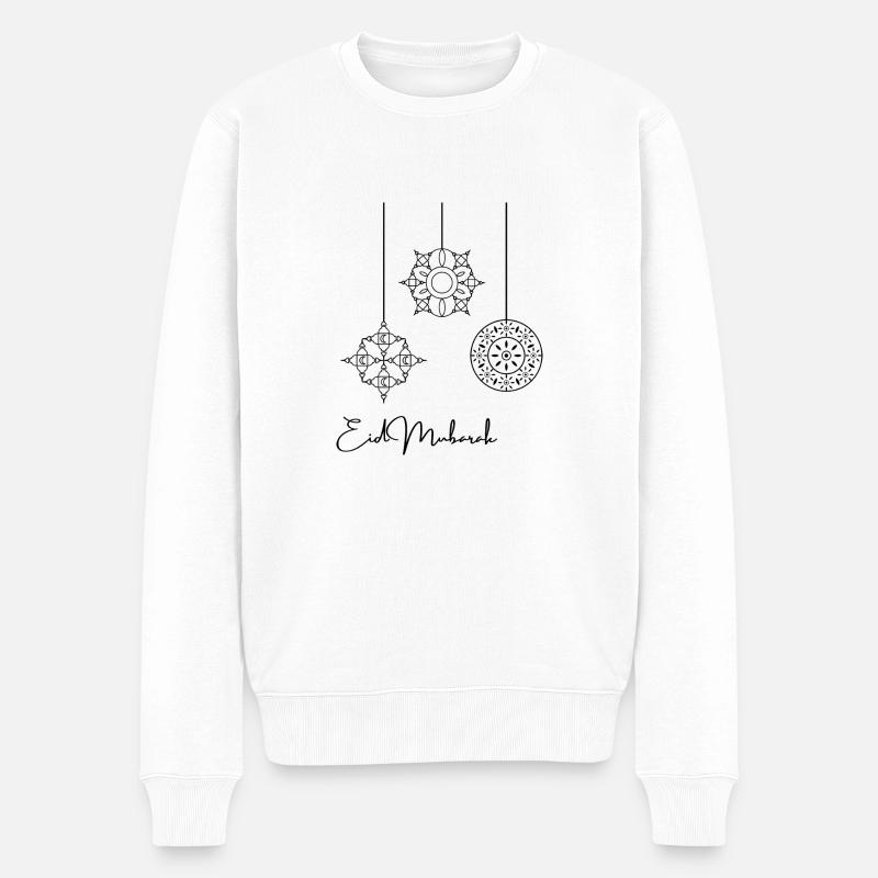 Aïd Moubarak - Pull Premium bio Homme - blanc