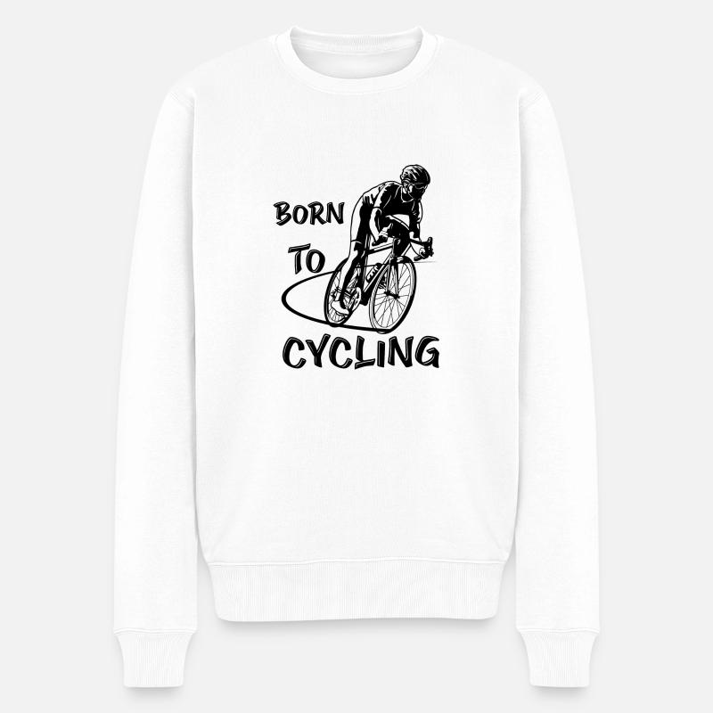 Vélo Vélo Vélo Cycling - Pull Premium bio Homme - blanc