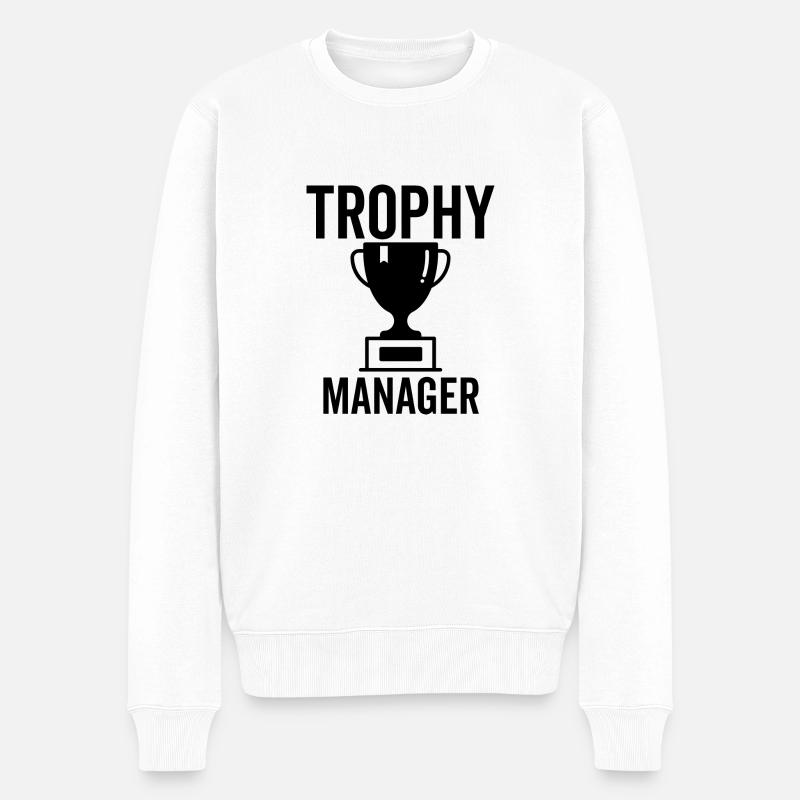 Trophäen-Manager - Männer Premium Bio Pullover - Weiß