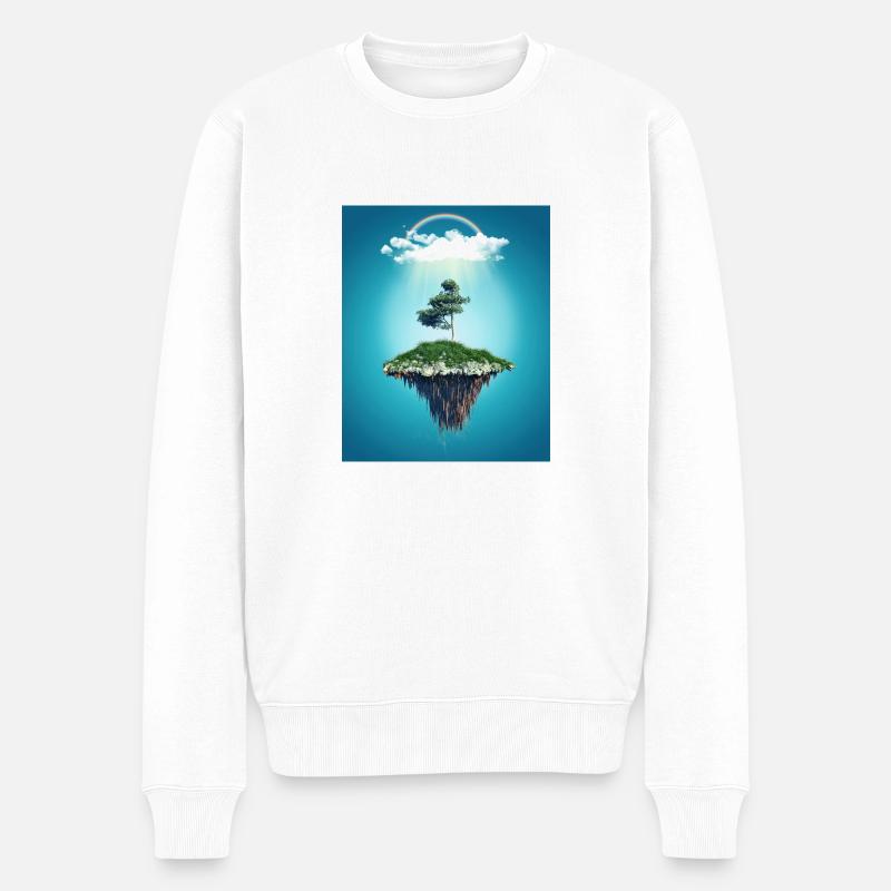 Paradies - Männer Premium Bio Pullover - Weiß