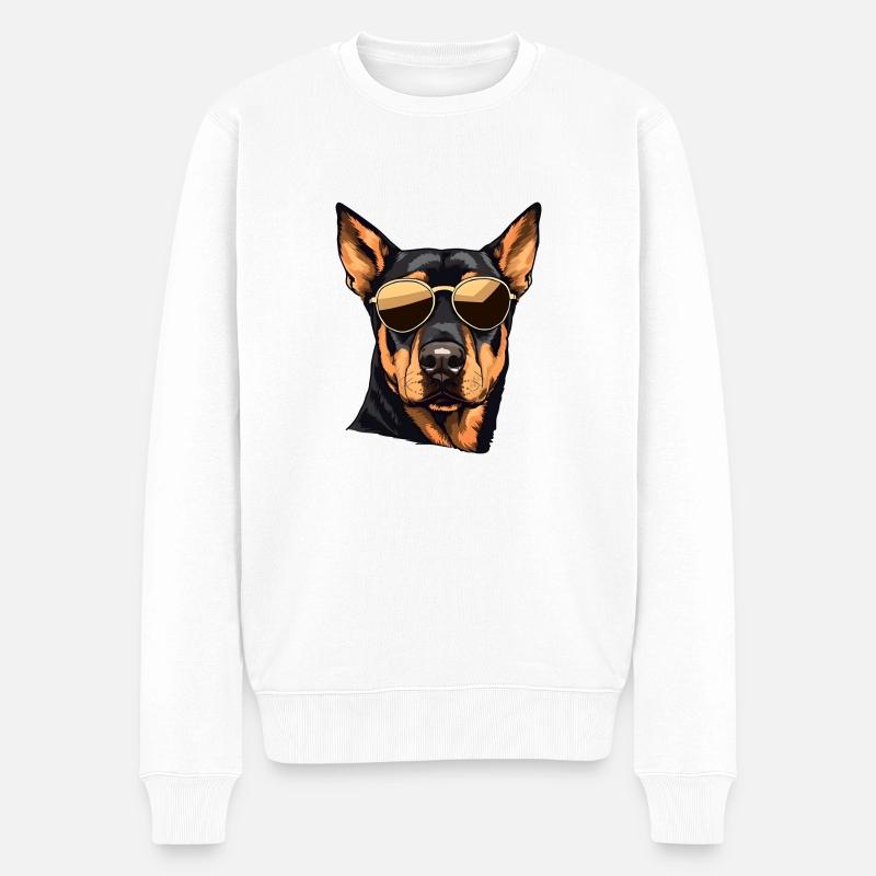 Rottweiler Cool - Pull Premium bio Homme - blanc