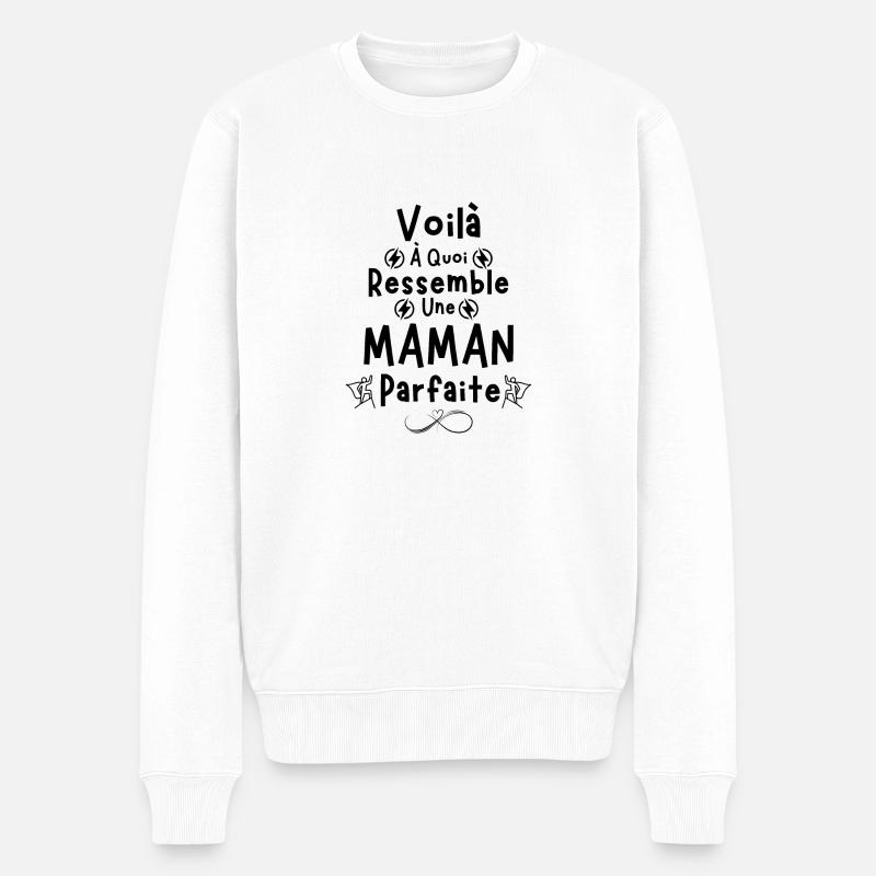 Super maman parfaite - Pull Premium bio Homme - blanc