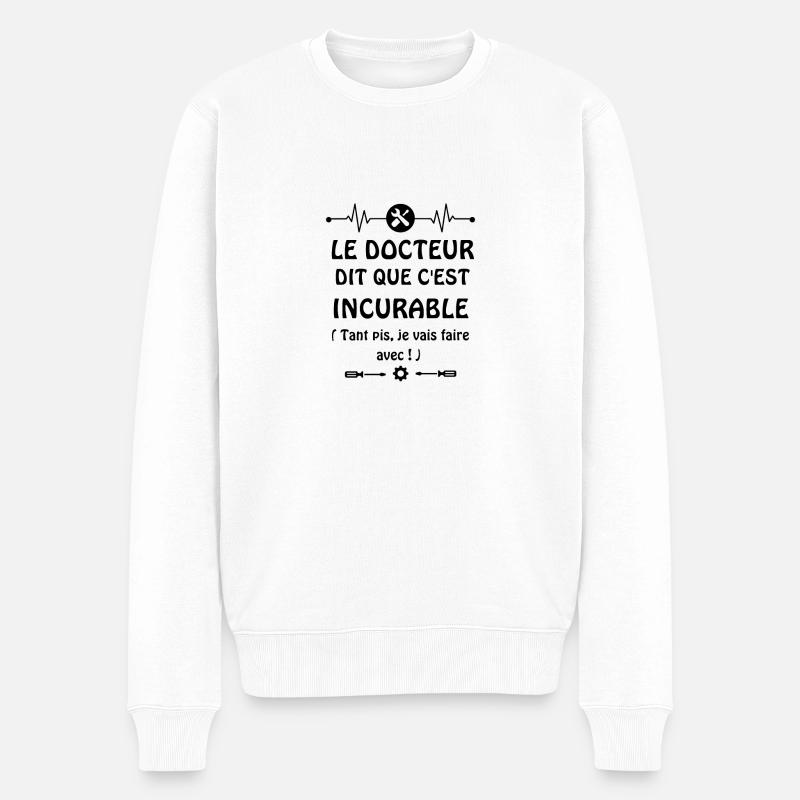 Amour du bricolage - Pull Premium bio Homme - blanc