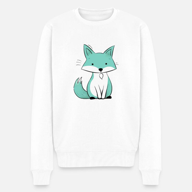 Zozo le petit renard - Pull Premium bio Homme - blanc