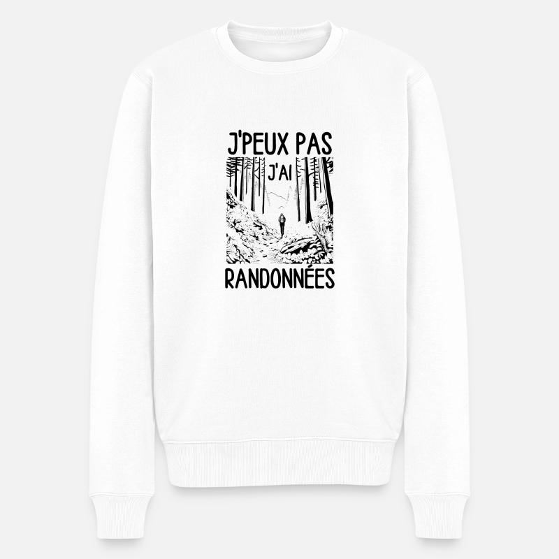 Randonnées rando - Pull Premium bio Homme - blanc