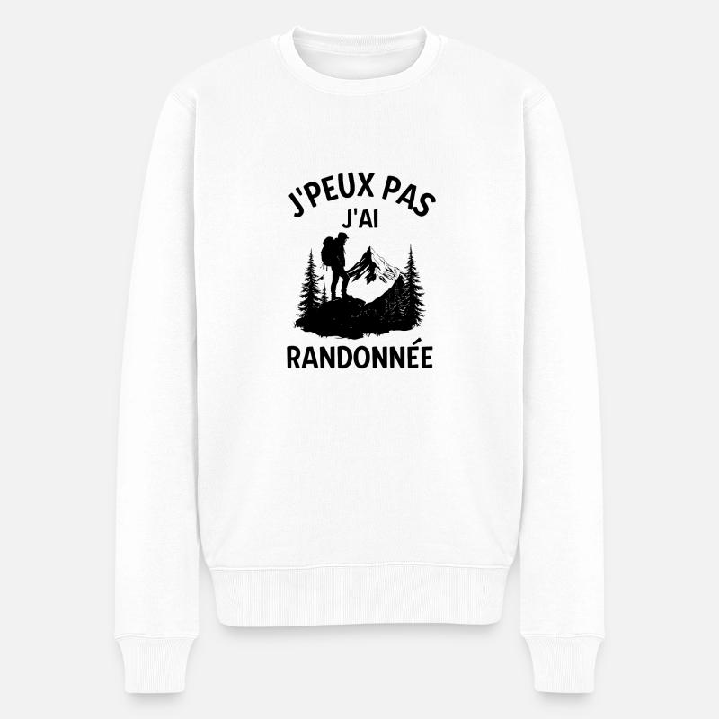 Je peux pas j ai randonne - Pull Premium bio Homme - blanc