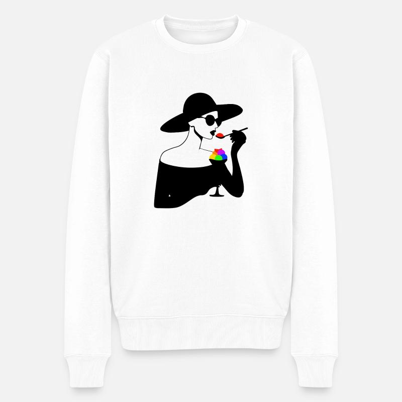 Haute Glace - Pull Premium bio Homme - blanc