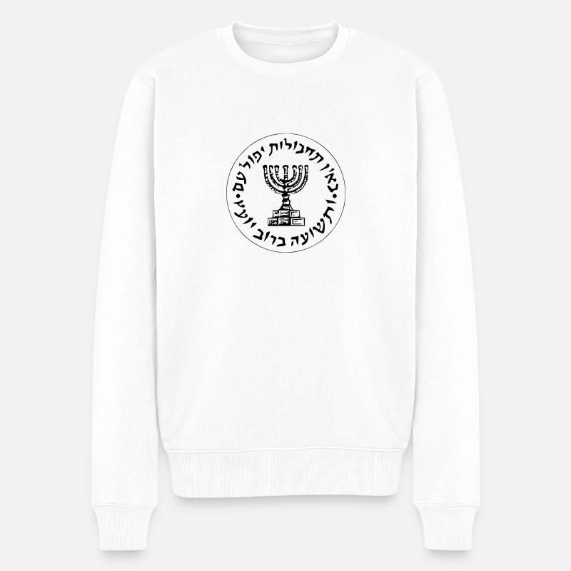 Mossad Intelligence israélienne - Pull Premium bio Homme - blanc