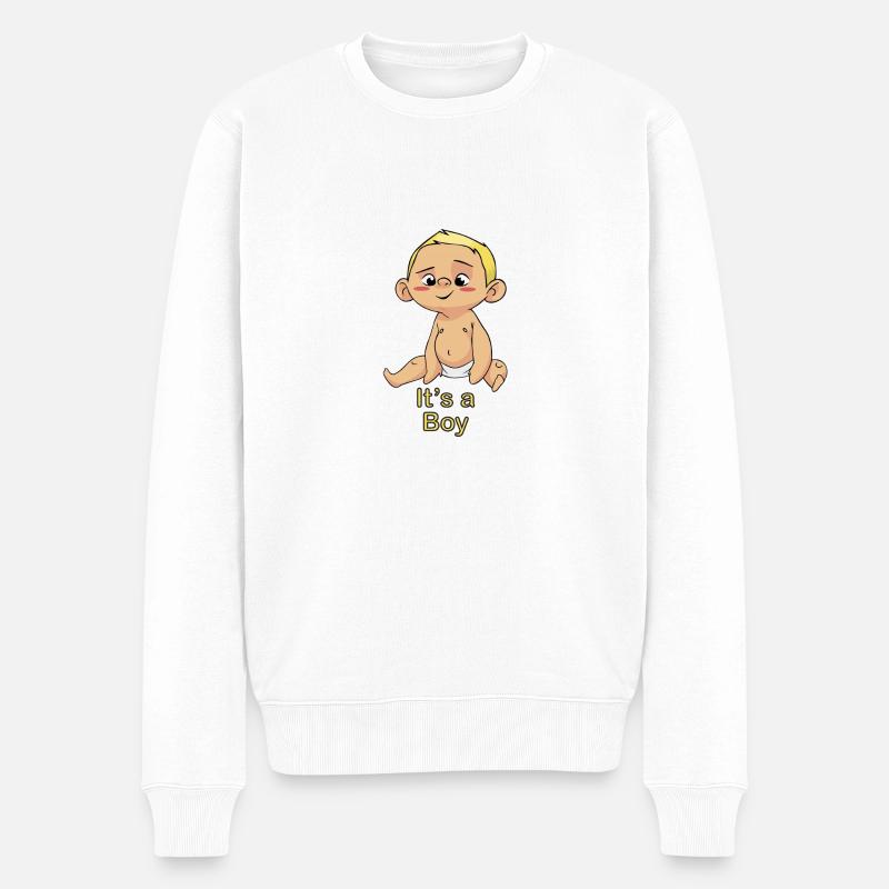 Il est un bébé garçon - Pull Premium bio Homme - blanc