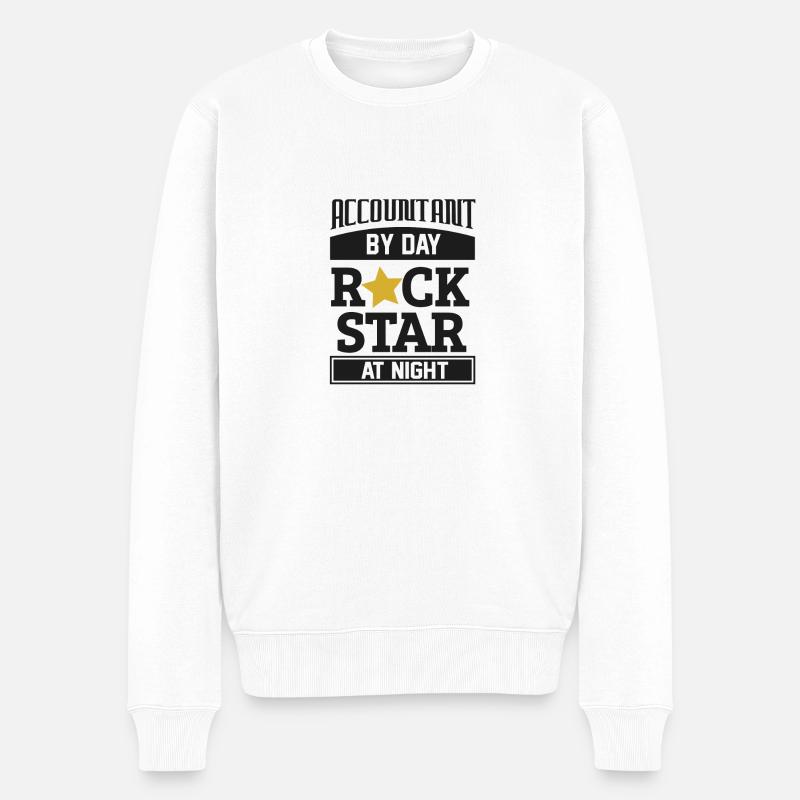 Parti comptable T-shirt - Pull Premium bio Homme - blanc