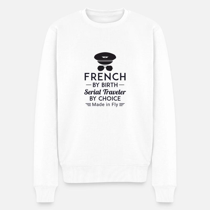 Made in Fly - Pull Premium bio Homme - blanc