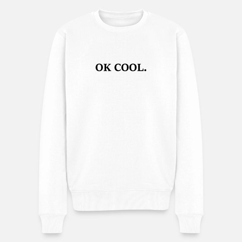 OK COOL. - Pull Premium bio Homme - blanc