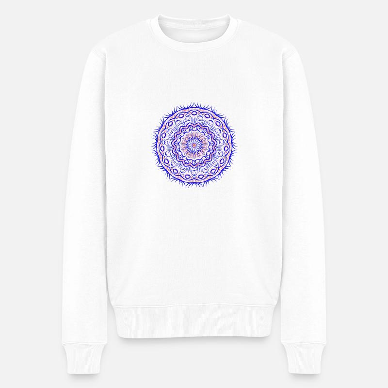 Mandala - Pull Premium bio Homme - blanc