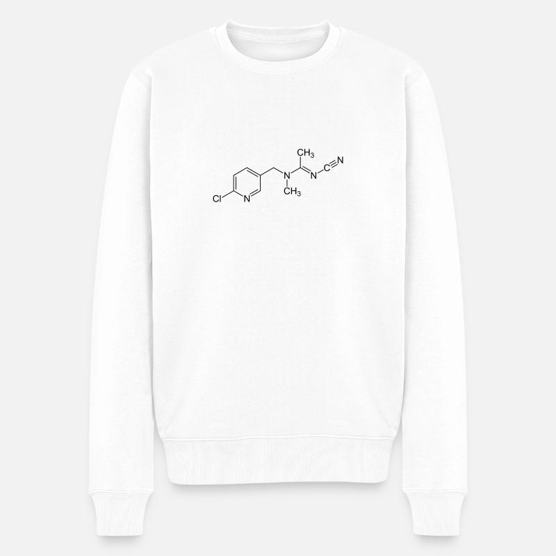Chemie-Formel - Männer Premium Bio Pullover - Weiß