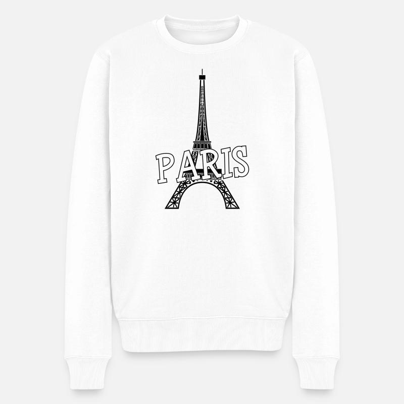 Paris - Pull Premium bio Homme - blanc