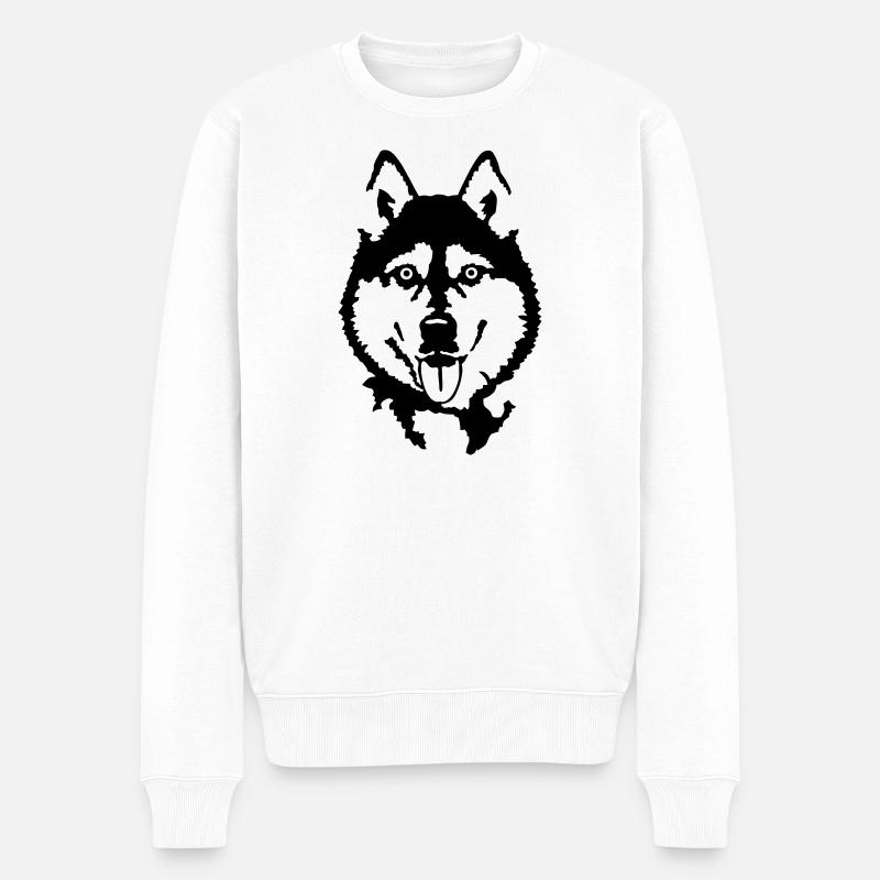 Husky - Pull Premium bio Homme - blanc