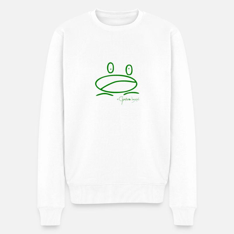 Froschmini © Chyropterum Innoxius - Männer Premium Bio Pullover - Weiß