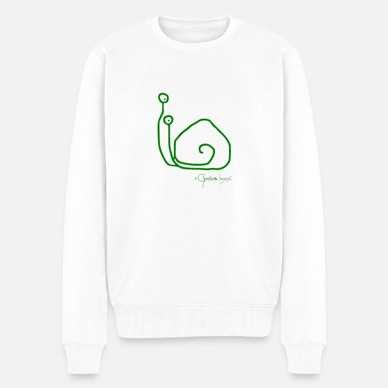Schneckensolomeeting © Chyropterum Innoxius - Männer Premium Bio Pullover - Weiß