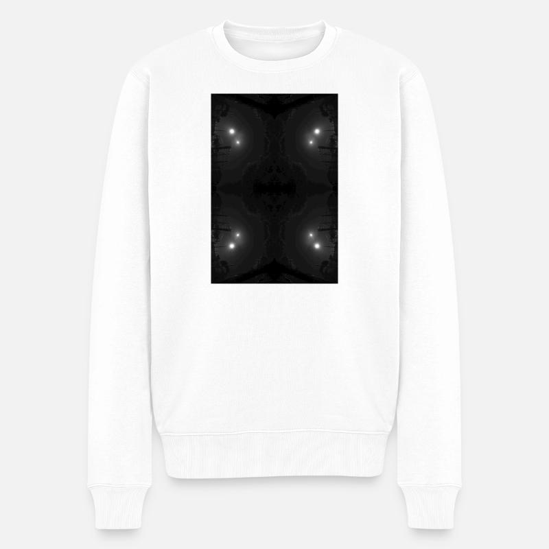 Dark Night V.1 - Männer Premium Bio Pullover - Weiß